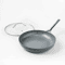 Dark Gray Nonstick Ceramic Coated Aluminum Frypan With Cover Dishwasher Safe Oven Safe Induction An 5
