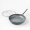 Dark Gray Nonstick Ceramic Coated Aluminum Frypan With Cover Dishwasher Safe Oven Safe Induction An 5