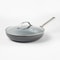 Dark Gray Nonstick Ceramic Coated Aluminum Frypan With Cover Dishwasher Safe Oven Safe Induction An 0