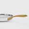 Matte White Stainless Steel Cookware Set Brushed Gold Handles Even Heating Oven Safe 8
