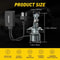 Super Bright 4 LED Headlight Bulbs Kit White Light HighLow Beam Waterproof 360 Adjustable Efficient 6