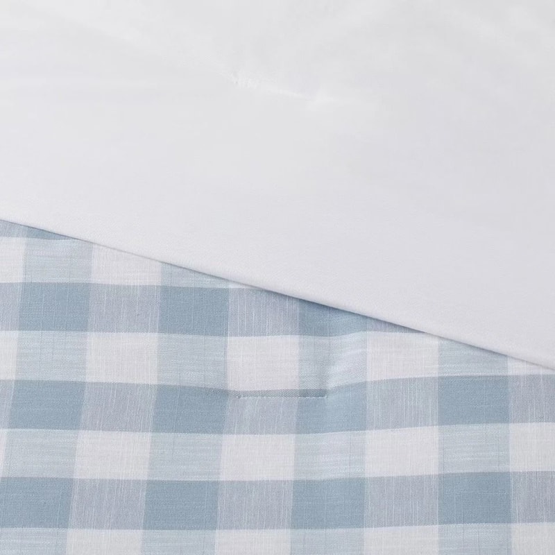 Cotton Gingham Comforter Set Threshold AllSeason Comfort Breathable Comforter Pillow Shams 1