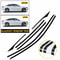 Glossy Black Chrome Delete Blackout Window Trims Car Side Stickers Durable Stylish Fits 7