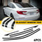 Glossy Black Chrome Delete Blackout Window Trims Car Side Stickers Durable Stylish Fits 8