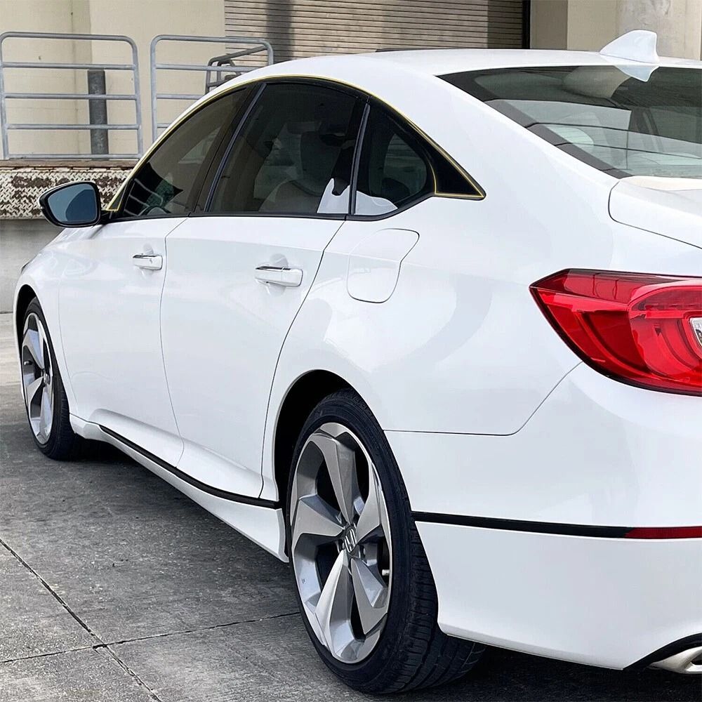 Glossy Black Chrome Delete Blackout Window Trims Car Side Stickers Durable Stylish Fits 5