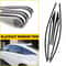 Glossy Black Chrome Delete Blackout Window Trims Car Side Stickers Durable Stylish Fits 6