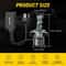 LED Headlight Kit H4 Ultra Bright HighLow Beam Bulb 360 Adjustable Waterproof Efficient Cooling 5