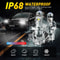 LED Headlight Kit H4 Ultra Bright HighLow Beam Bulb 360 Adjustable Waterproof Efficient Cooling 7