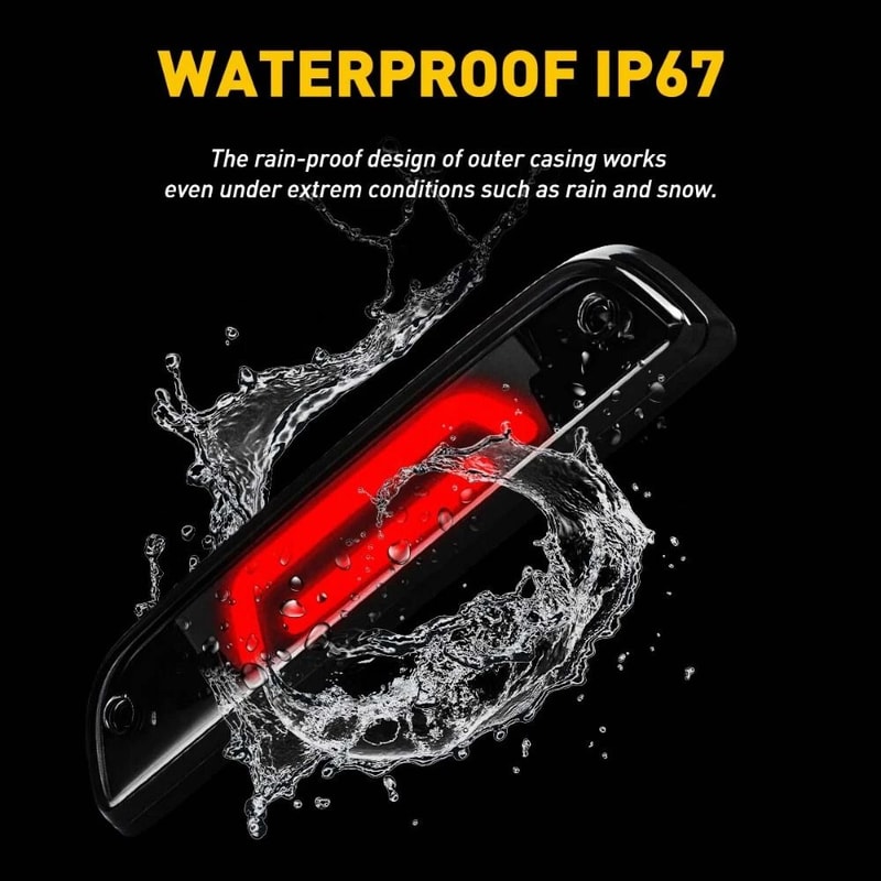 LED High Mount BrakeStop Light Smoked Lens Waterproof Third Brake Light For Vehicles 5