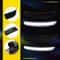 Smoked LED Side Marker Lights For Front Rear Fender Dynamic White Lighting Waterproof Lifespan 10