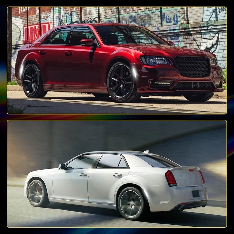 Smoked LED Side Marker Lights For Front Rear Fender Dynamic White Lighting Waterproof Lifespan 2