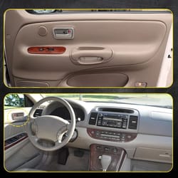 toyota tundra inside door handle & bezels front lh rh side durable beige abs fitment parts