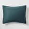 Heavyweight Linen Blend Comforter Sham Set KingCalifornia King Dark Teal Soft MachineWashable Comf 3