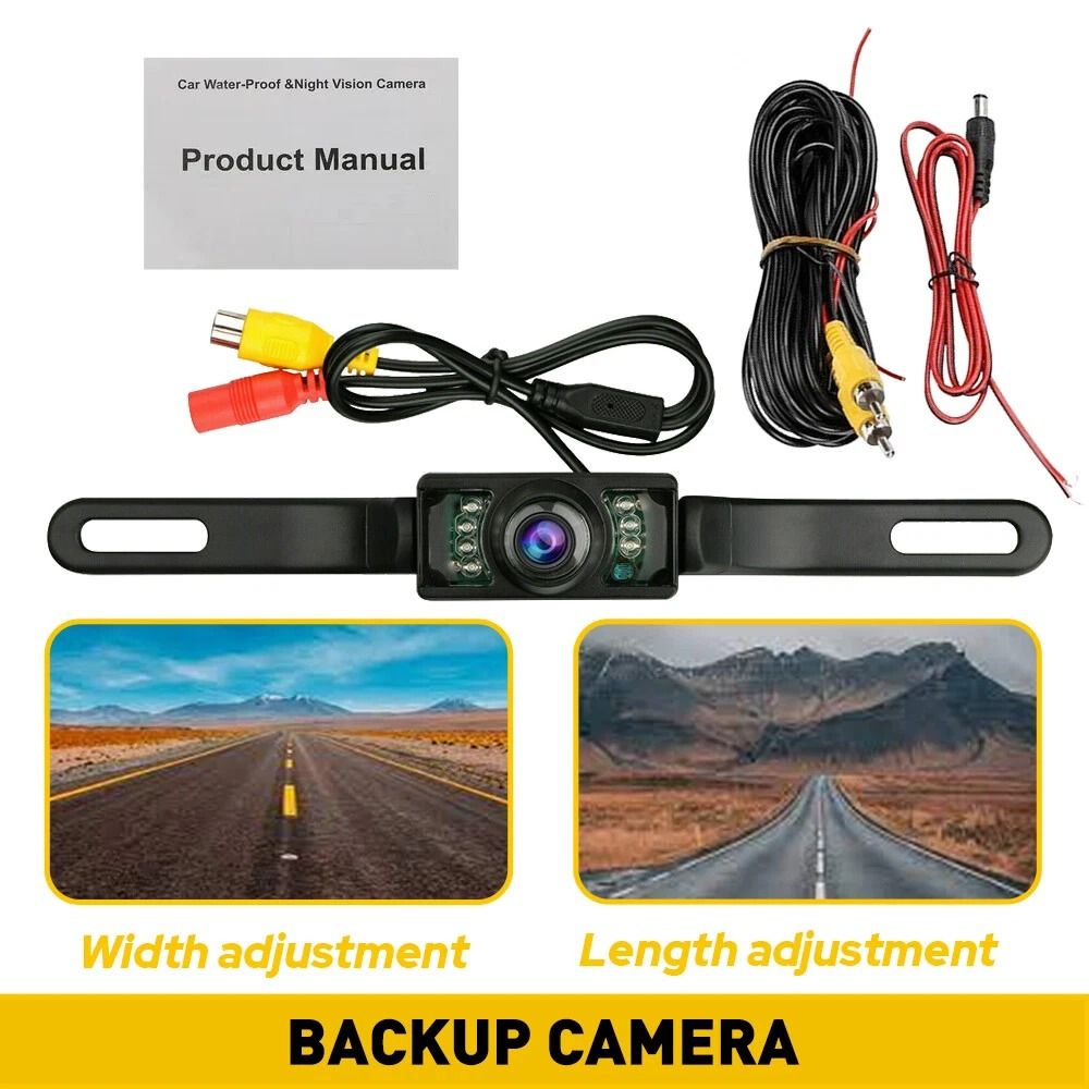 Car Reverse Backup Waterproof Parking Camera Night Vision Wide Rear View For Easy Reversing 0