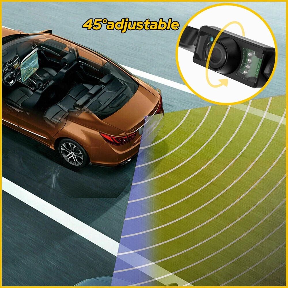 Car Reverse Backup Waterproof Parking Camera Night Vision Wide Rear View For Easy Reversing 6