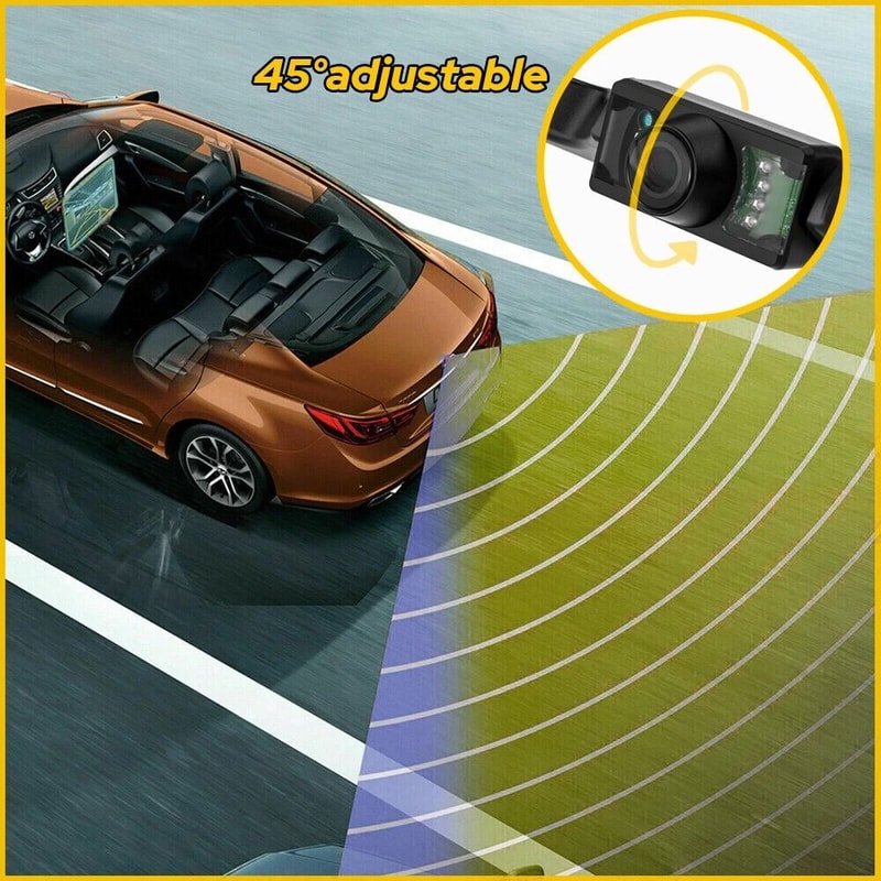 Car Reverse Backup Waterproof Parking Camera Night Vision Wide Rear View For Easy Reversing 6