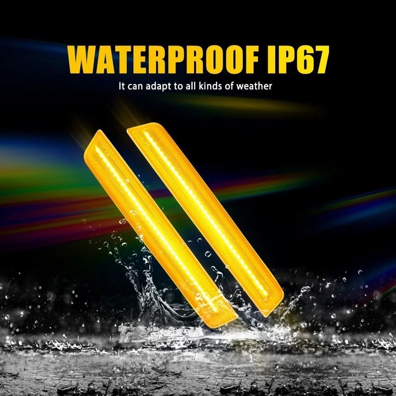 Front Side Marker Corner Light Lamp Set Waterproof With Bulb High Brightness LED EnergySaving 5