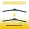 Windshield Wiper Blades Set Quiet Clean SmearFree Wiping HighStrength Spring For Strong Pressure W 5