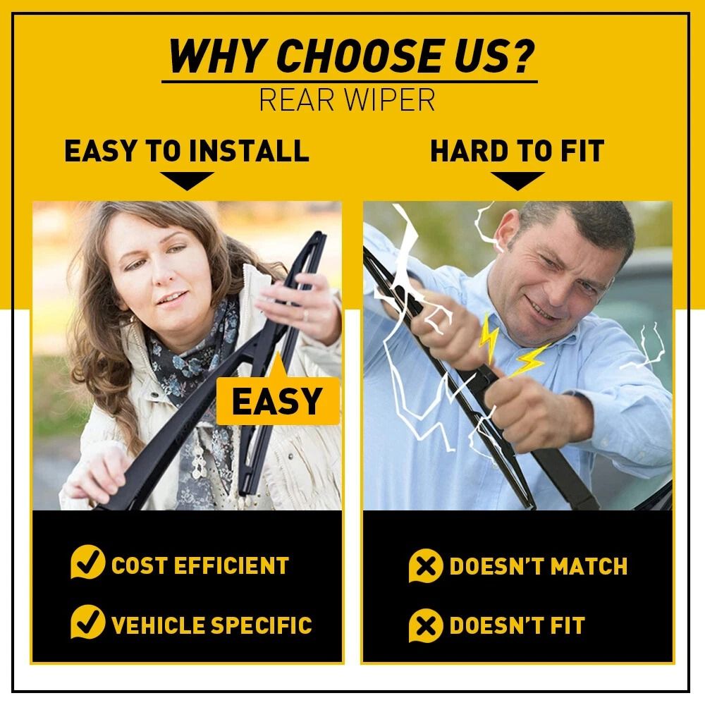 Windshield Wiper Blades Set Quiet Clean SmearFree Wiping HighStrength Spring For Strong Pressure W 7