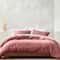 Linen Duvet Sham Set FullQueen Size Rose Soft Lightweight Zipper Closure Easy Care 6