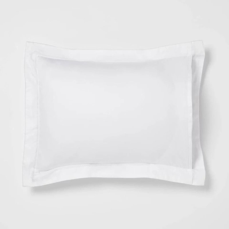 White Luxe Hotel Border Duvet Cover And Sham Set FullQueen 3pc Cotton Sateen Button Closure Embroid