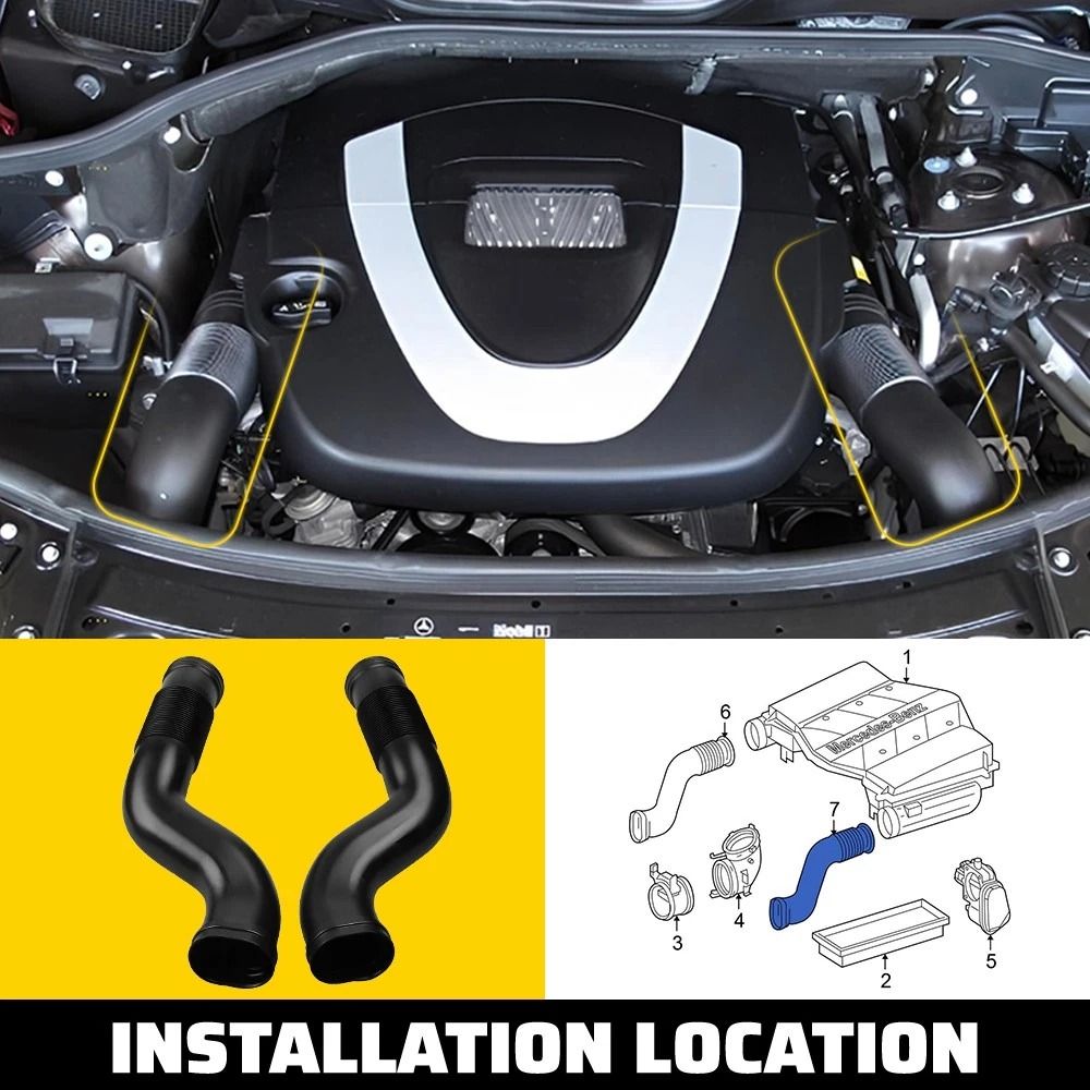 HighPerformance Left Right Air Intake Duct Pipe Hose Easy Installation With Good Sealing For Impro 6