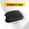 Stone Black Leather Center Console Lid Armrest Cover Microfiber Leather Waterproof Durable 1