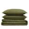 King Oversized Percale Quilt Set Olive Green Luxurious Cotton Quilt Premium Bedding Set For King Be 5