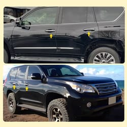 black and chrome outside door handle set, durable & direct replacement