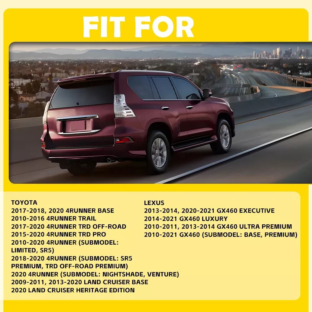 Black And Chrome Outside Door Handle Set Durable Direct Replacement 4