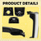Black And Chrome Outside Door Handle Set Durable Direct Replacement 6