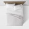 Threshold FullQueen Washed Cotton Sateen Quilt Light Gray Cozy Stylish Bedding 2