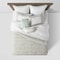 Comforter Set Queen Size Green Soft Cotton Blend Lightweight OekoTex Certified Easy Care 7