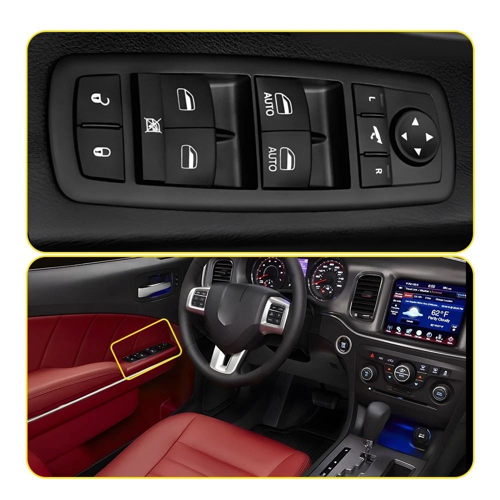 Power Window Control Switch For Driver Side Master Durable Perfect Fit Replacement 0