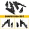 Replacement Bumper Bracket Set Front Left Right Side Durable And WearResistant No Modification Req 1