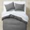 FullQueen Hemp Duvet Sham Set Dark Gray Lightweight Comfortable Bedding For Relaxing Sleep 7