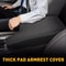 Leather Black Center Console Lid Durable Armrest Cover For Cars Microfiber Cushion Waterproof Easy 8