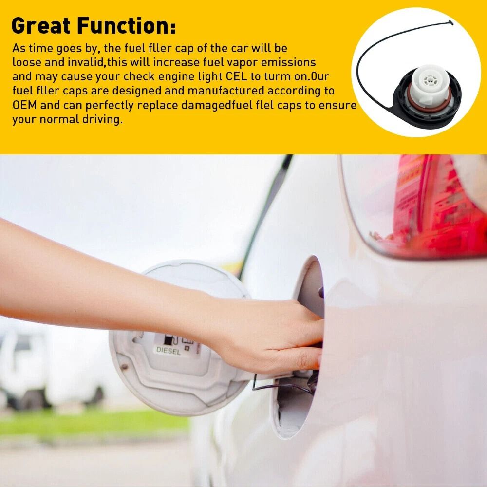 GM Silverado Fuel Gas Tank Filler Cap WTether HighQuality Replacement Easy Installation 6