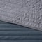 Midweight Sateen FullQueen Satin Quilt Dark Gray Room Essentials Cozy Coverlet Soft Polyester Fill 2