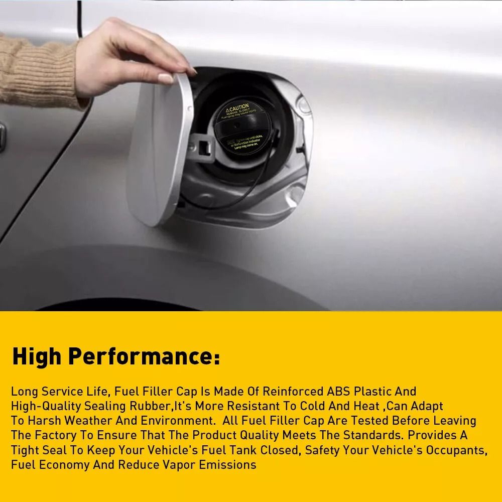 HighPerformance Factory Gas Cap Durable ABS Fuel Cap Easy Install Prevents Engine Light Secure Fuel 3