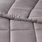 Washed Microfiber FullQueen Reversible Comforter Dark Gray Down Alternative Filling Soft Comfortab 2