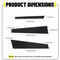 Glossy Black Black Pillar Posts Set Of Door Trim For Car Exterior Stylish And Durable Window Pillar 1