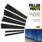 Glossy Black Black Pillar Posts Set Of Door Trim For Car Exterior Stylish And Durable Window Pillar 9