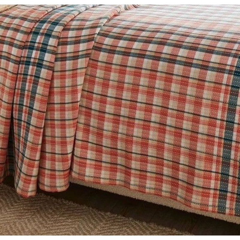 Threshold FullQueen Spring Matelasse Blanket Plaid Pattern EcoFriendly Cotton Blend Soft Midweight 3