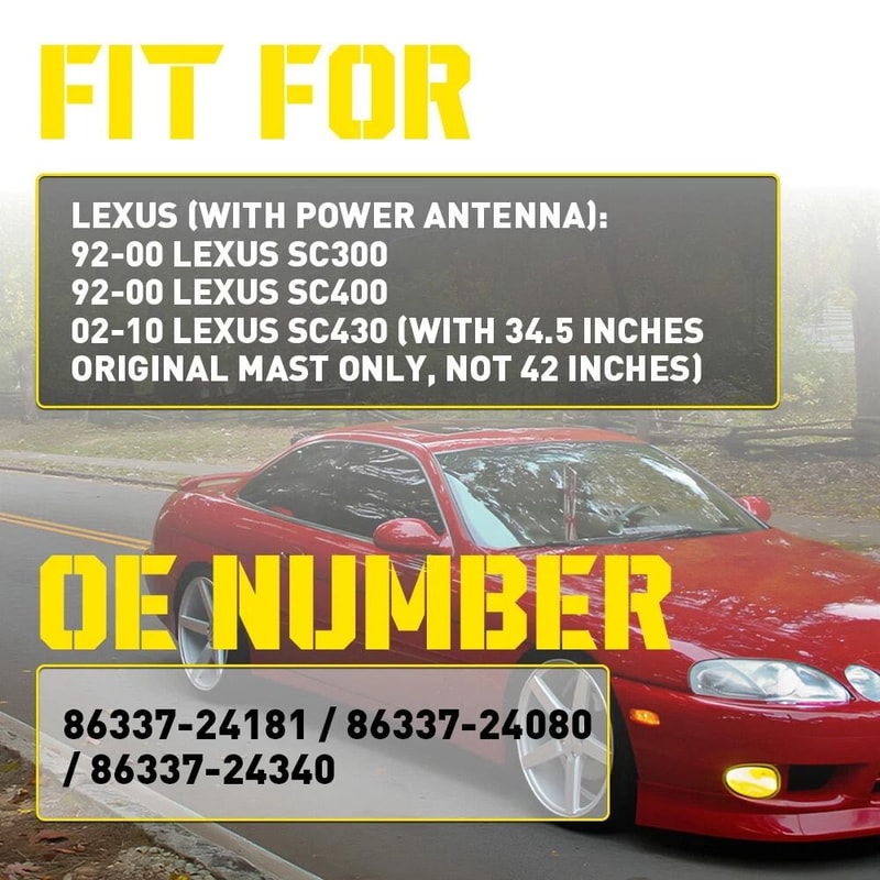 Genuine Lexus Antenna Rod Mast Cable Radio Replacement Brand New Durable 4