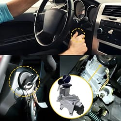 durable ignition key switch cylinder kit w/ keys and door locks, simple installation and perfect match for your vehicle