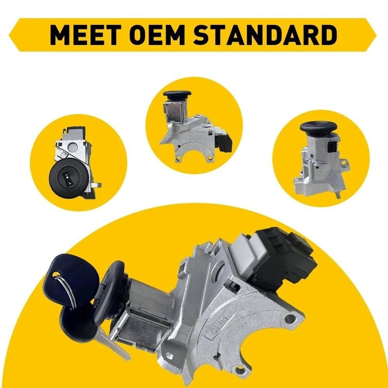 Durable Ignition Key Switch Cylinder Kit W Keys And Door Locks Simple Installation And Perfect Matc 5