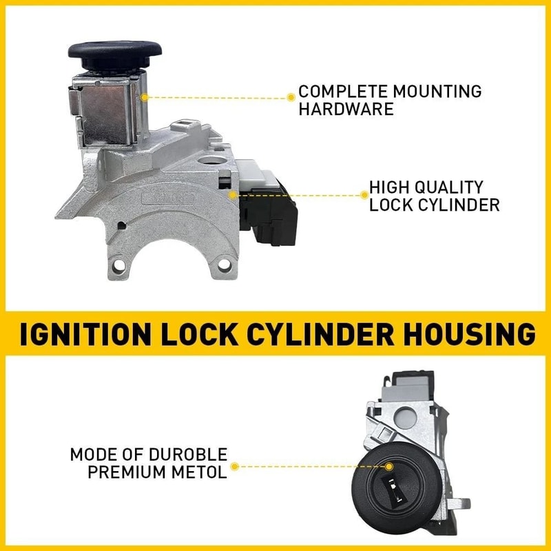 Durable Ignition Key Switch Cylinder Kit W Keys And Door Locks Simple Installation And Perfect Matc 6