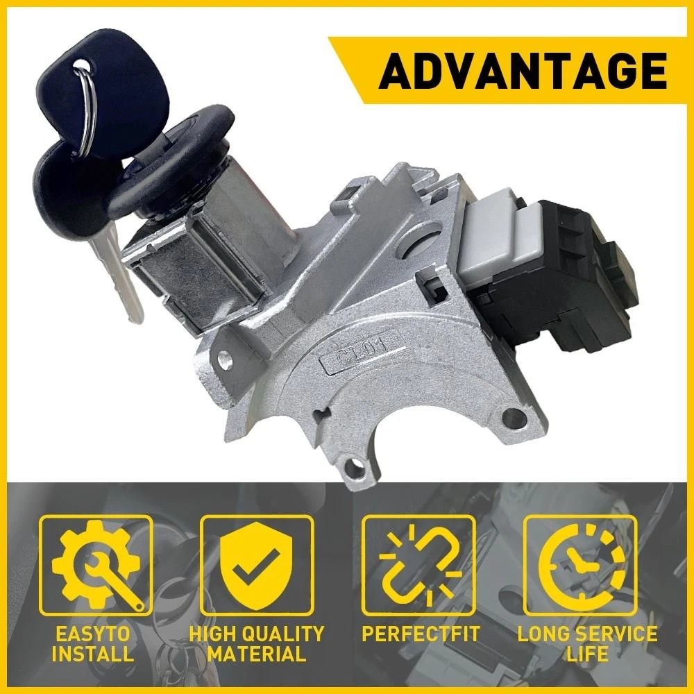 Durable Ignition Key Switch Cylinder Kit W Keys And Door Locks Simple Installation And Perfect Matc 7