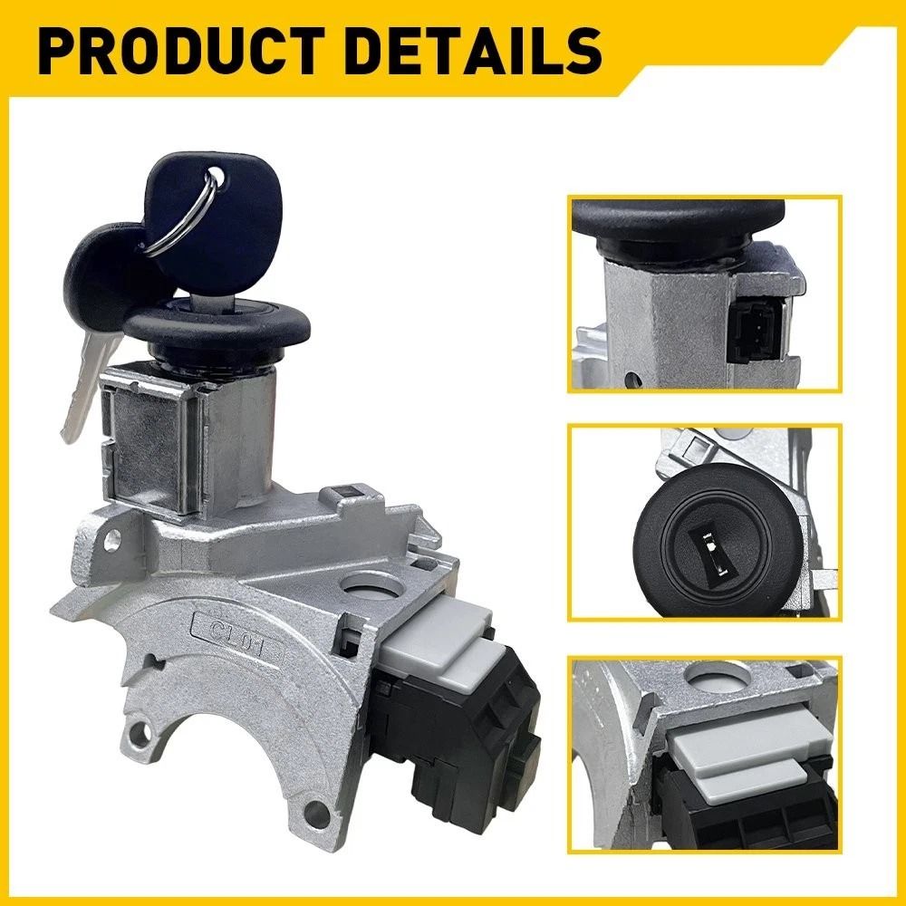 Durable Ignition Key Switch Cylinder Kit W Keys And Door Locks Simple Installation And Perfect Matc 9